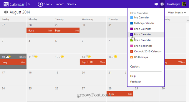 Kaip eksportuoti darbalaukio „Outlook 2013“ kalendorių į „Outlook.com“
