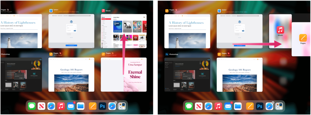„iPad“ programų perjungiklis