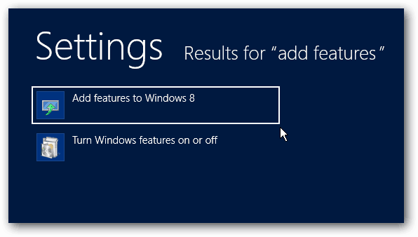 Pridėkite funkcijų prie „Windows 8“