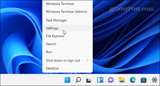 Paleiskite „Windows 11“ nustatymus
