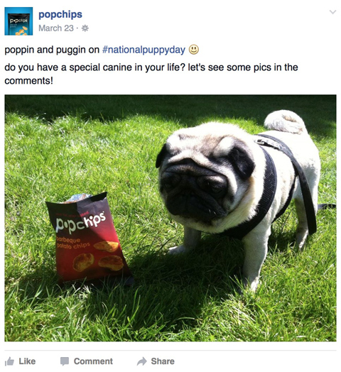 popchips facebook įrašas