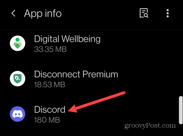 „discord“ programos informacija „Android“.