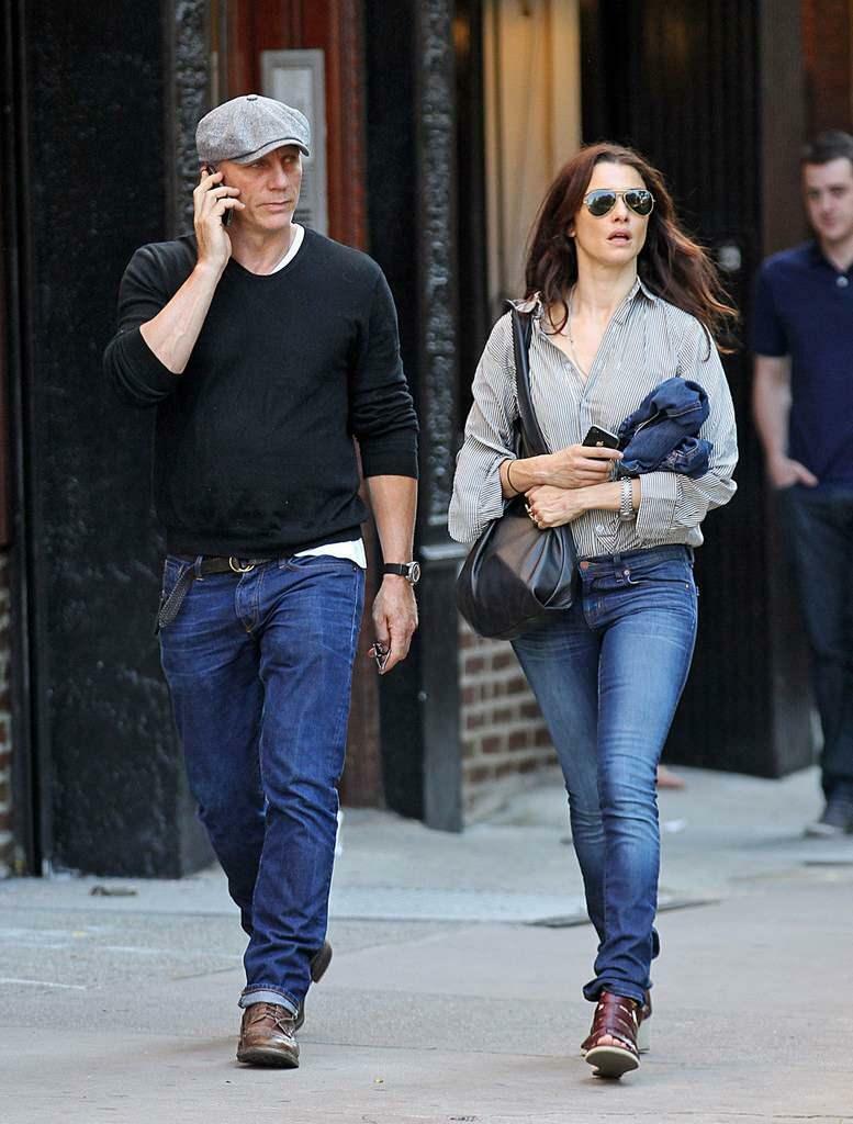 Danielis Craigas ir jo žmona Rachel Wisz