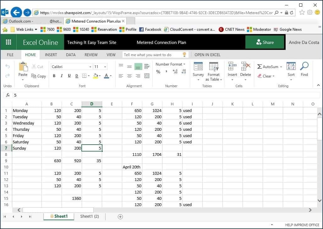 „Excel“ tik skaitymo režimu „SharePoint“