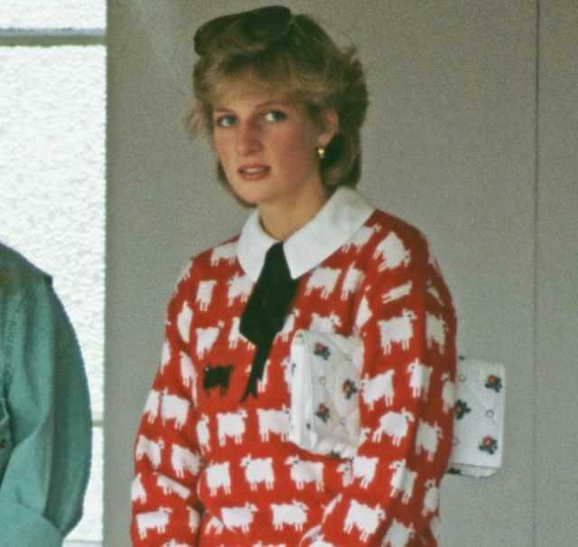 Ikoninis princesės Dianos megztinis