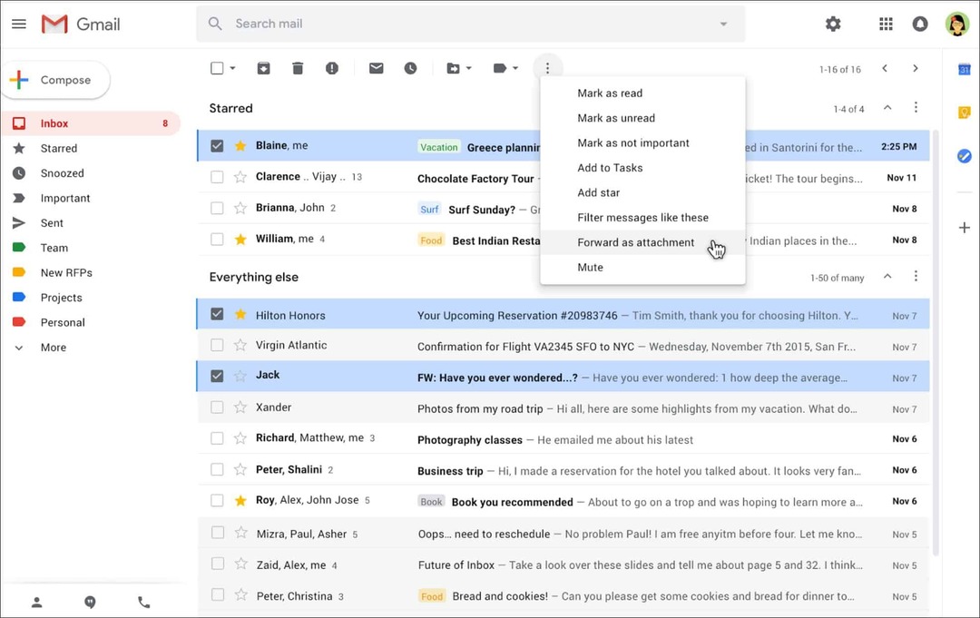 „Google“ leidžia siųsti el. Laiškus kaip priedus „Gmail“