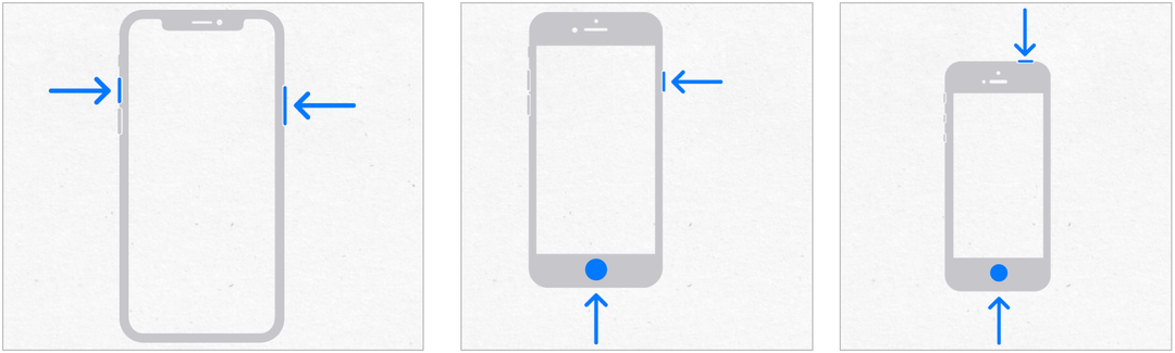 „iPhone“ sukuria ekrano kopijas