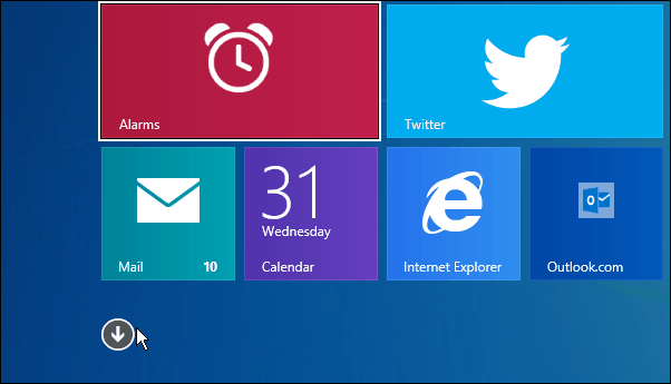 „Windows 8.1“ žemyn