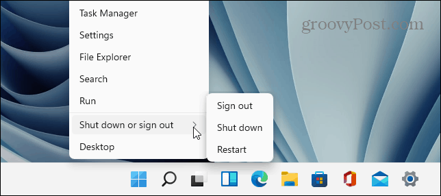 Išjunkite „Windows 11“ pradžios mygtuką