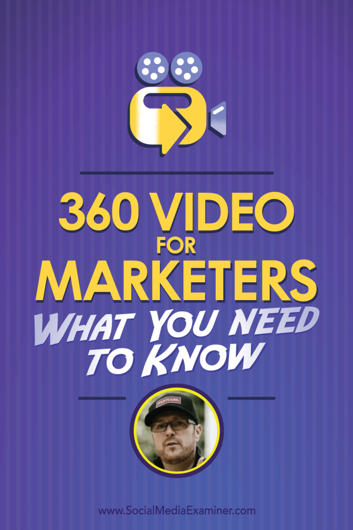 „360“ vaizdo įrašas rinkodaros specialistams: ką reikia žinoti: socialinės žiniasklaidos ekspertas