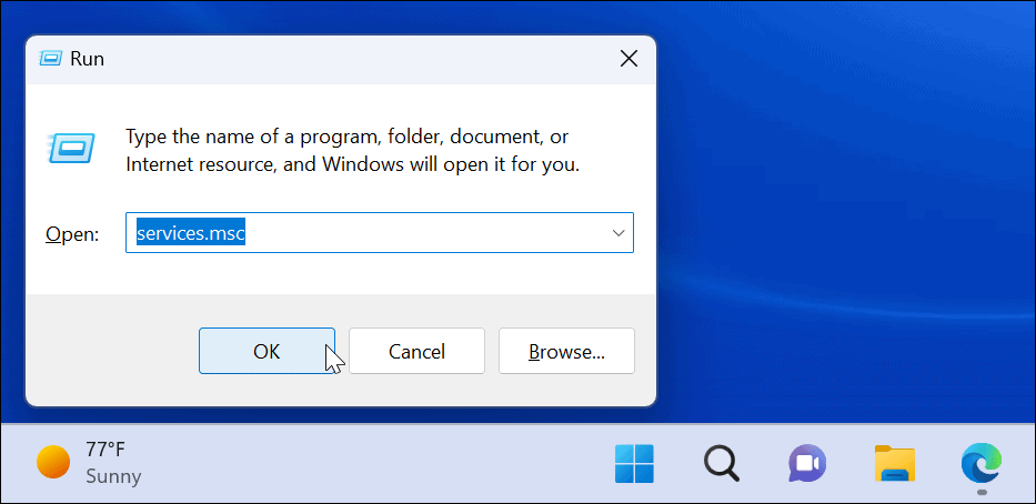 „Windows 11“ paieškos juosta neveikia