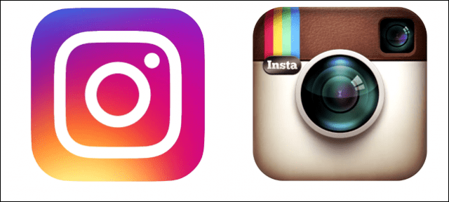 „instagram“ logotipas senas ir naujas