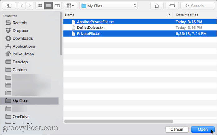 Pasirinkite failus, kuriuos norite ištrinti iš „CleanMyMac 3“