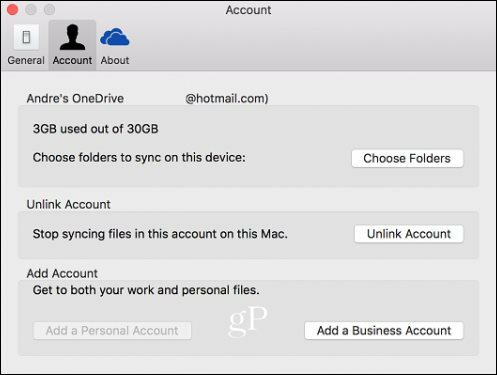 „OneDrive“ verslui „Mac“