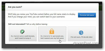 „youtube“ tikrasis vardas atsisako naudoti vardą