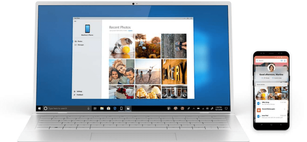 Ankstyva „Windows 10“ programos „Naujas jūsų telefonas“ peržiūra
