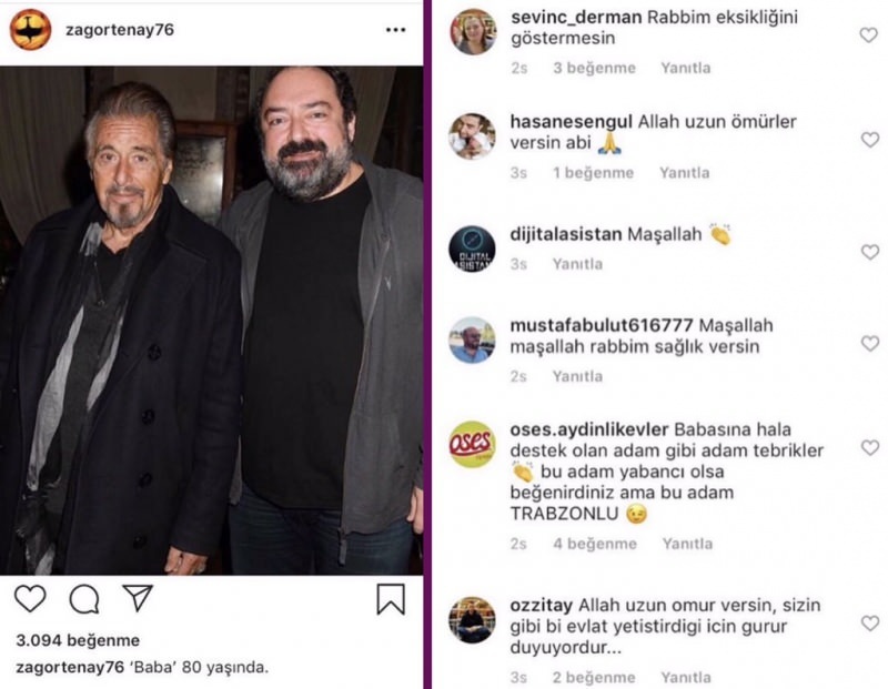 „Yemek Sepeti“ įkūrėjas Nevzatas Aydınas pasidalino „Al Pacino“! Socialinė žiniasklaida sumišo