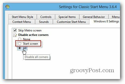 Išjunkite „SmartScreen Classic Shell“