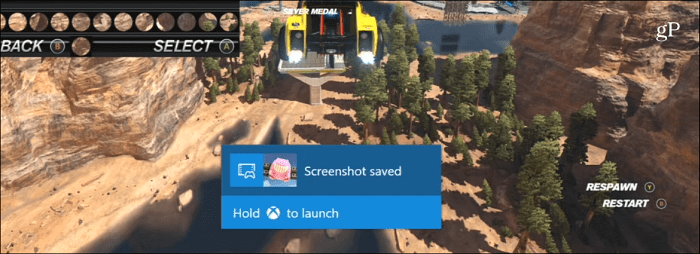 „Xbox One“ ekrano kopijos užfiksavimas