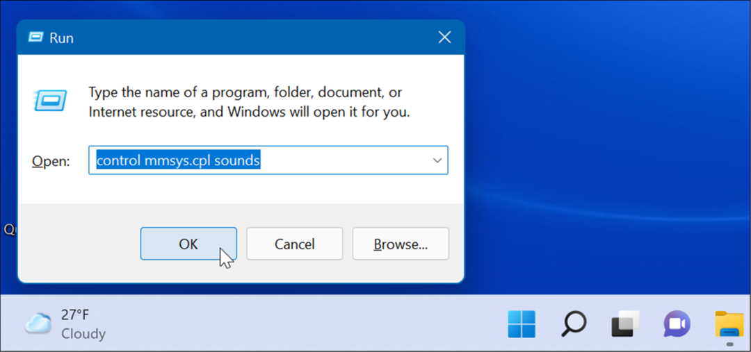 atviros sistemos garsai Paleiskite „Windows 11“.