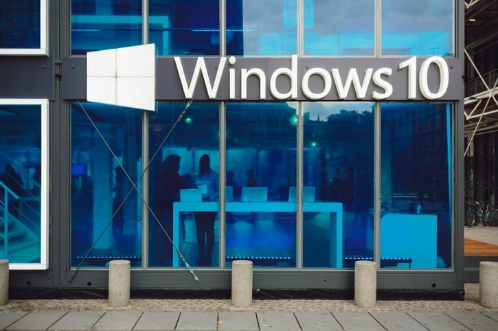 „Microsoft Windows 10“ reklamos paviljonas
