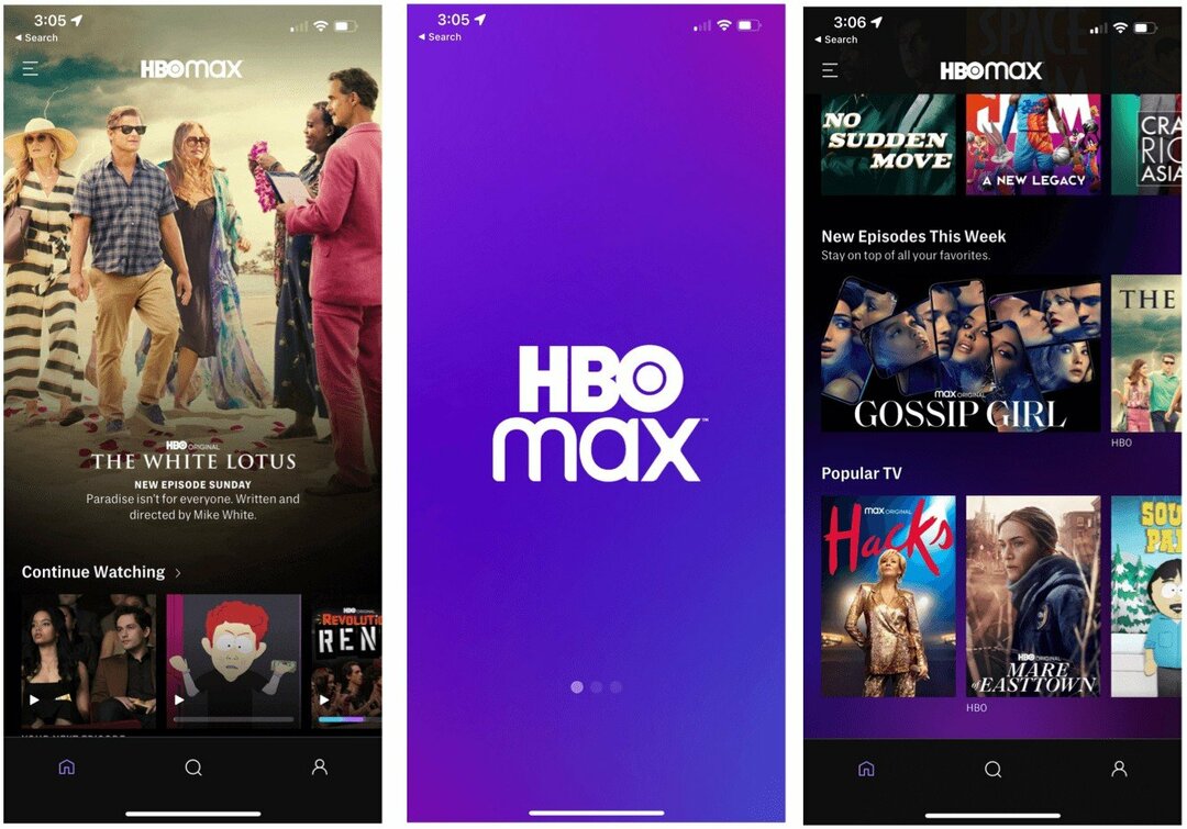 Geriausios „iPhone“ programos „HBO Max“