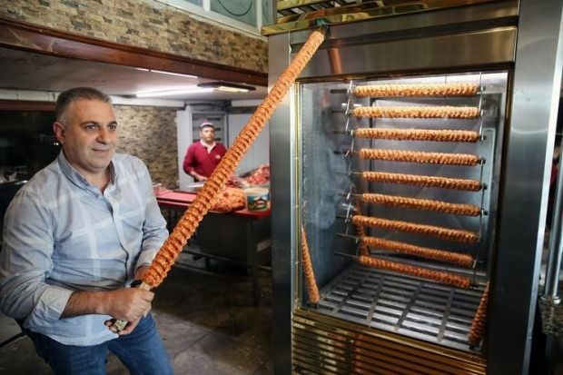 Visiškai naujas skonis Adana! Šis Adana kebabas darosi ilgesnis!