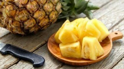 Vaisiai, šalinantys edemą iš organizmo: ananasai