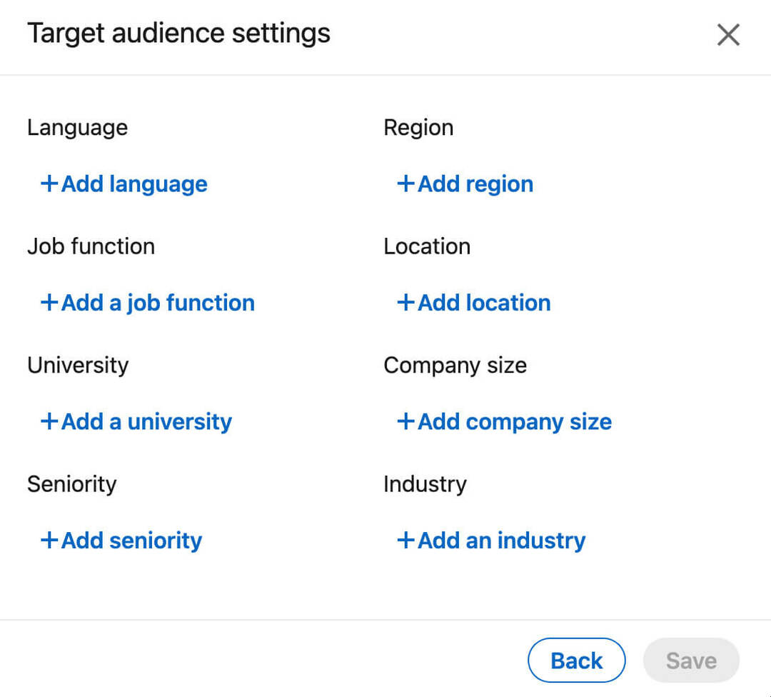 „linkedin-company-page-Enagement-features-how-to-share-content-as-page-target-audience-settings-step-3“
