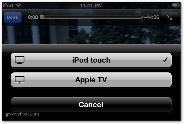 „AirPlay iPod touch“