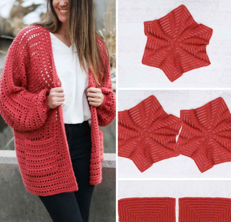 Padaryti šešiakampį motyvinį megztinį, kurį galite dėvėti rudenį