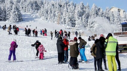 Sniego storis Uludage viršijo 1 metrą