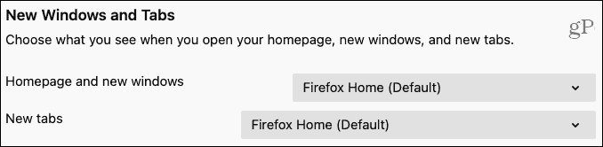 „Firefox“ nauja „Windows“ ir skirtukai