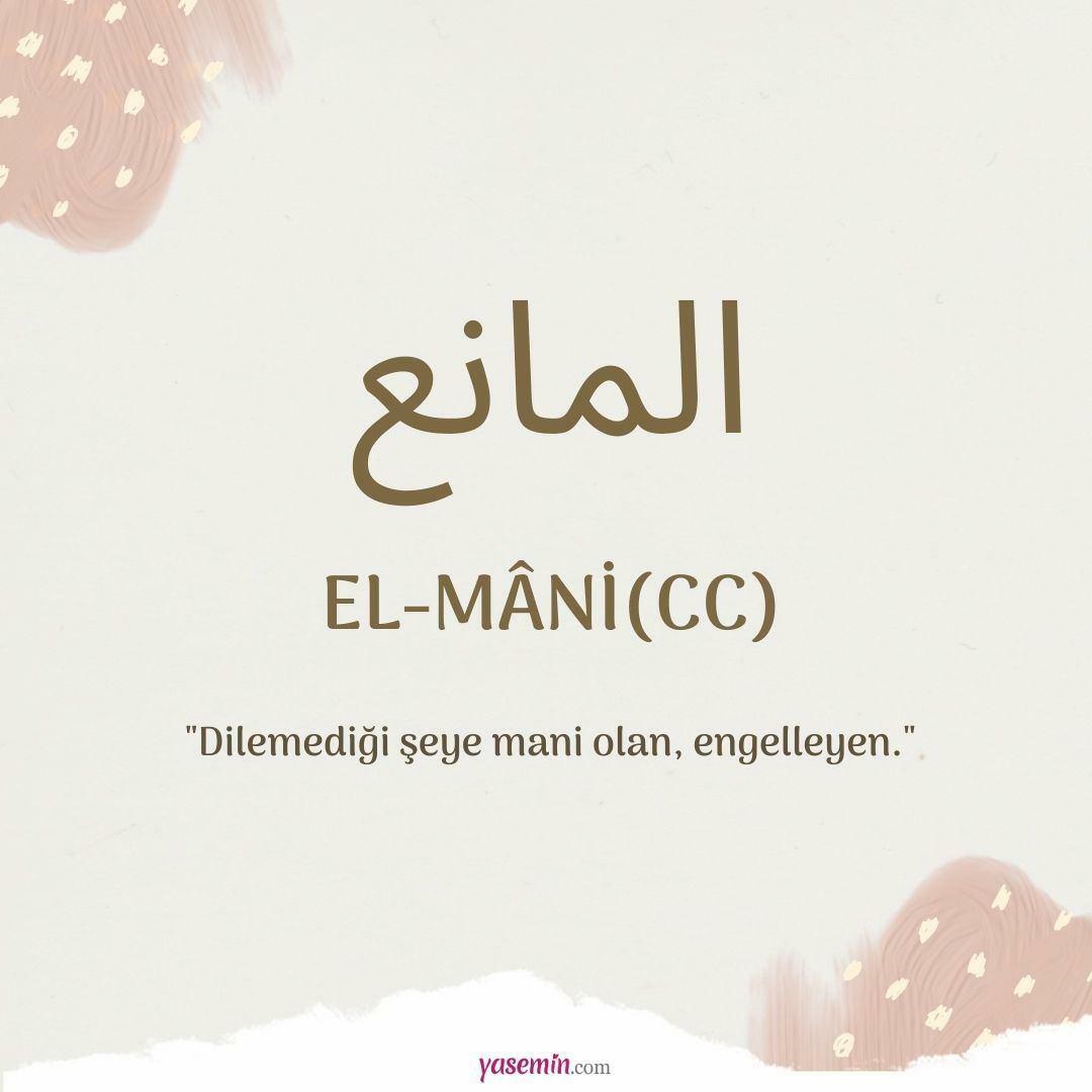Ką reiškia Al-Mani (c.c)?