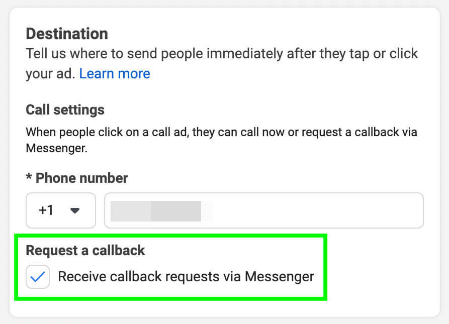 kaip-naudoti-meta-call-ads-call-back-option-configure-call-settings-request-callback-box-receive-callback-requests-per-Messenger-example-2