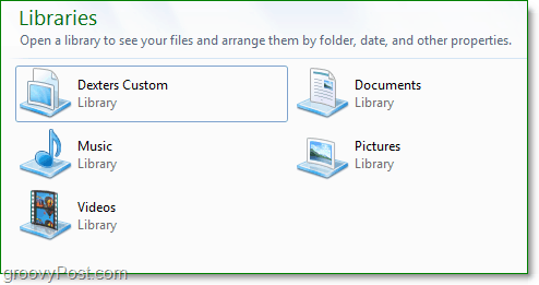 „Windows 7“ bibliotekos puikiai tinka tvarkyti aplankus jų nekeliant
