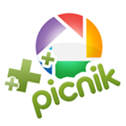 „Picasa“ žiniatinklio albumai + „Picnik“ logotipas
