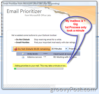 Kaip susitvarkyti gautuosius naudojant naują el. Pašto prioritetų nustatymo priemonės priedą, skirtą „Microsoft Outlook:: groovyPost.com“