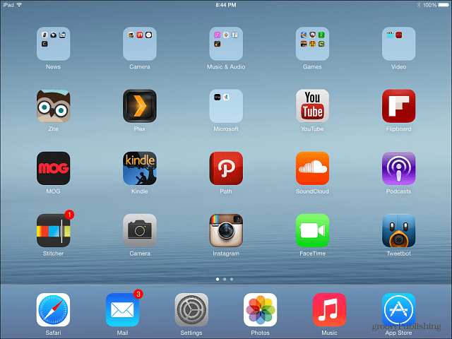 Atkurtas „iPad iOS 7“