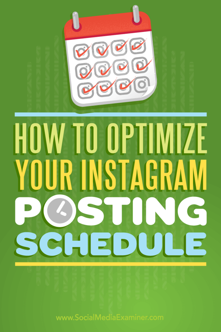 Kaip optimizuoti „Instagram“ paskelbimo tvarkaraštį: socialinės žiniasklaidos ekspertas