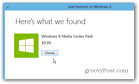 „Windows 8 Media Center“ paketas