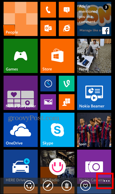„Windows Phone 8.1“ ekrano kopijos užrakinimo ekranas