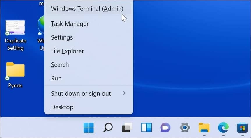 „Windows“ terminalo administratorius