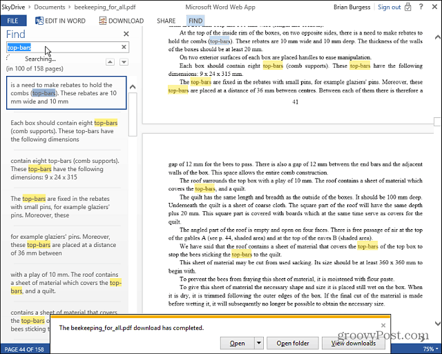Skaitykite ir redaguokite PDF failus naudodami „Microsoft Office Web Apps“