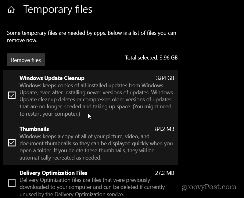 pašalinti temp failus Windows 10