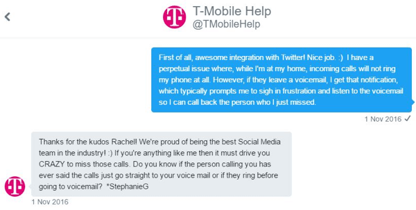 „T-Mobile“ klientų aptarnavimo skyriaus atstovas galėjo bendrauti su manimi vienas su kitu ir nulinis klausimas.