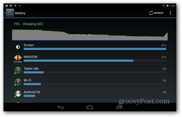 Pagerinkite „Google Nexus 7“ akumuliatoriaus veikimo laiką