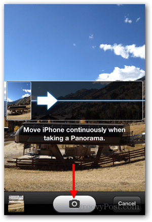 Nufotografuokite „iPhone iOS“ „Panoraminė nuotrauka - visos kameros“