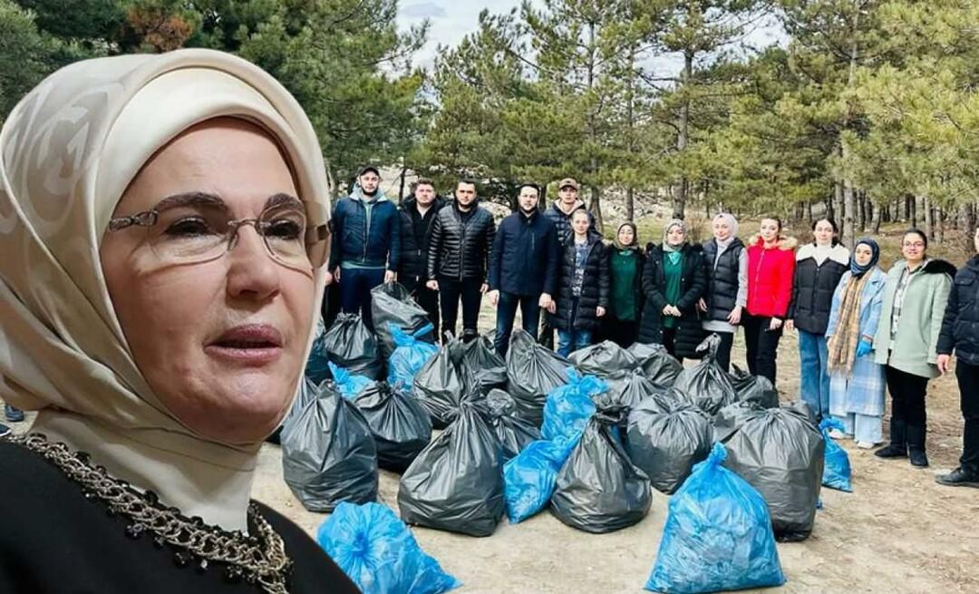 Emine Erdoğan sveikinimai gamtą mylintiems jauniems žmonėms