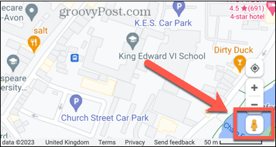 „Google“ žemėlapių gatvės vaizdo piktograma